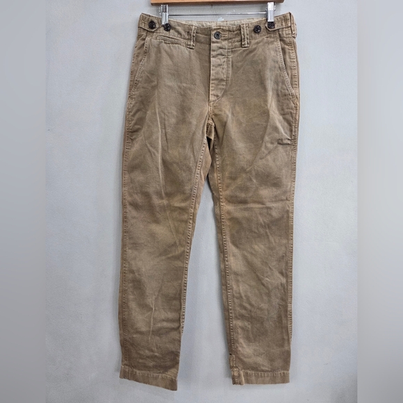 Polo Ralph Lauren Military Combat Trousers Pants Brown Utility Men's Size 31x32